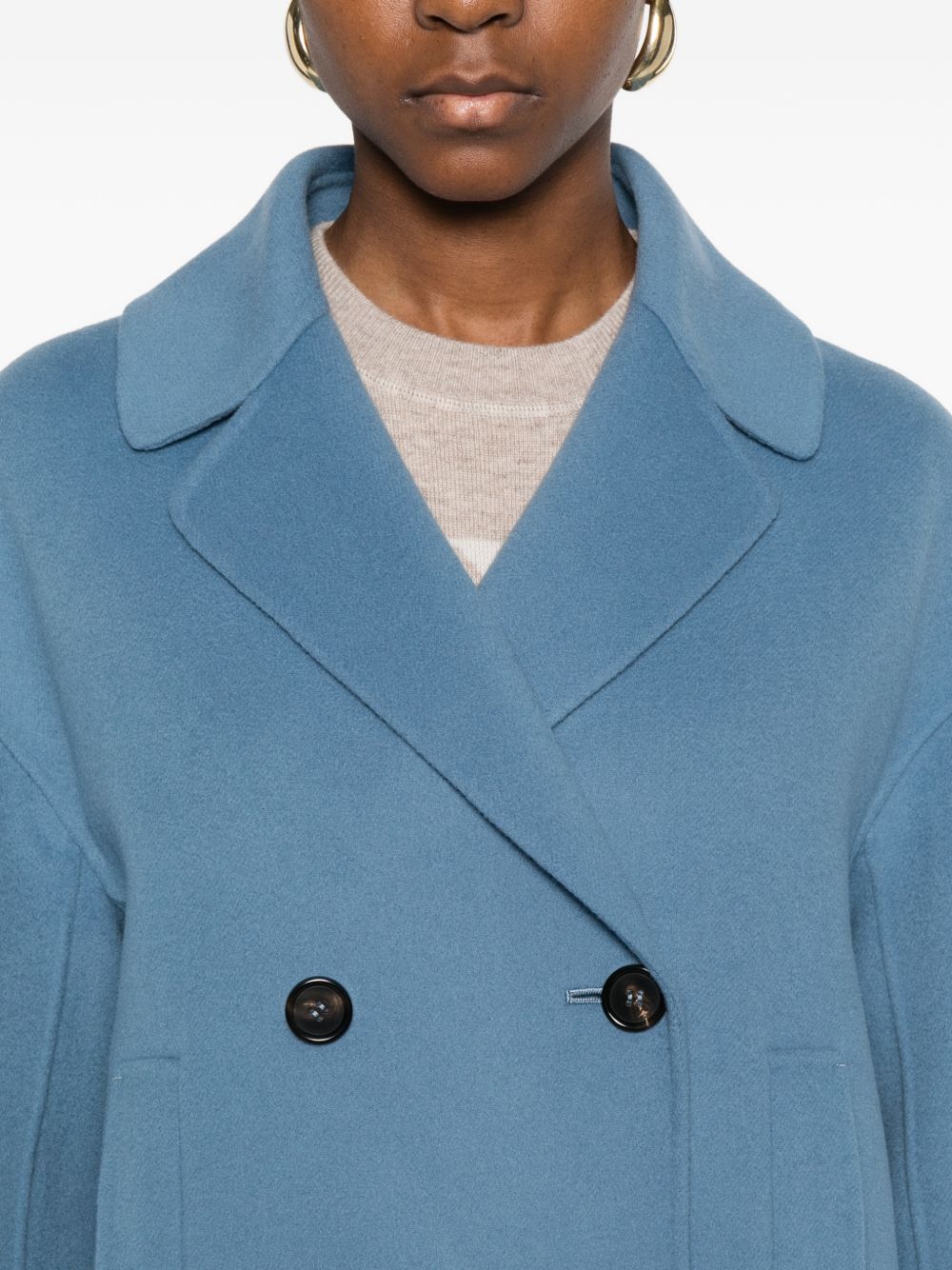 'S Max Mara Women Wool Double-Breasted Coat S MAX MARA