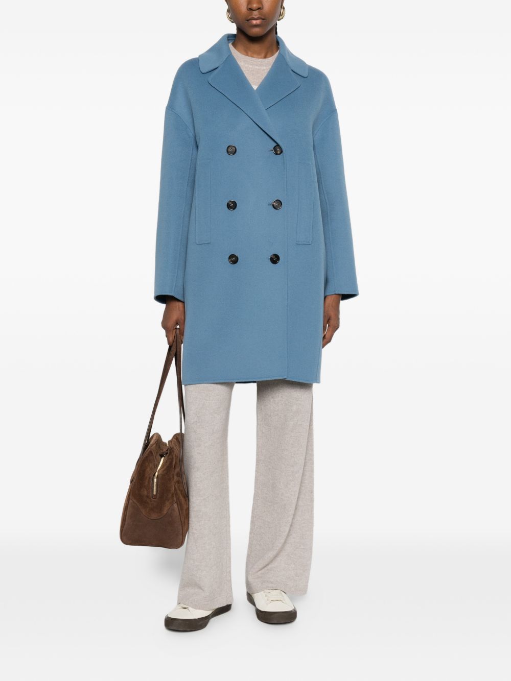 'S Max Mara Women Wool Double-Breasted Coat S MAX MARA