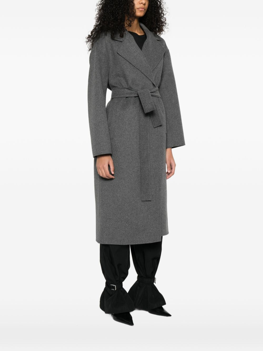 'S Max Mara Women Wool Long Coat S MAX MARA