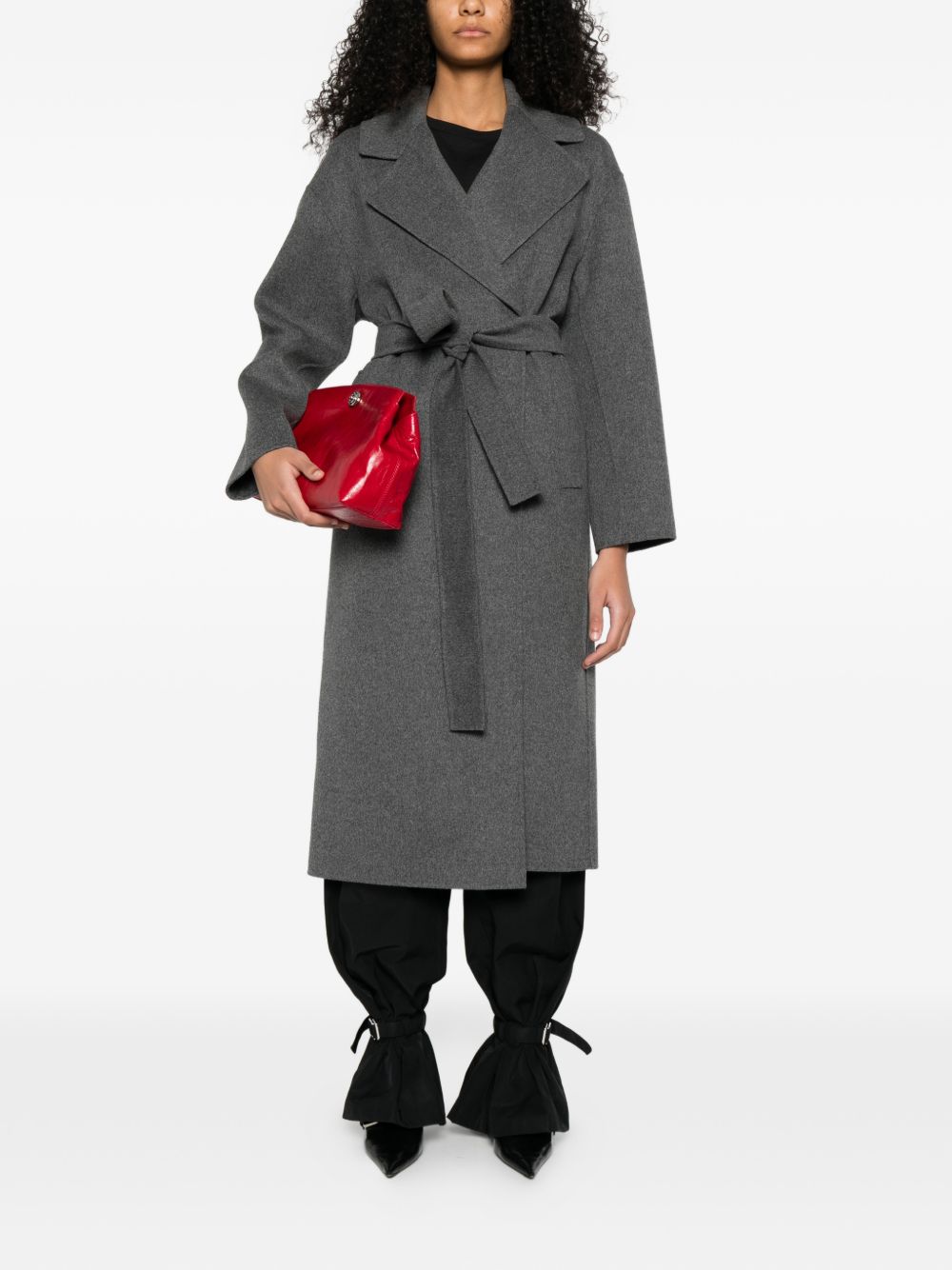'S Max Mara Women Wool Long Coat S MAX MARA