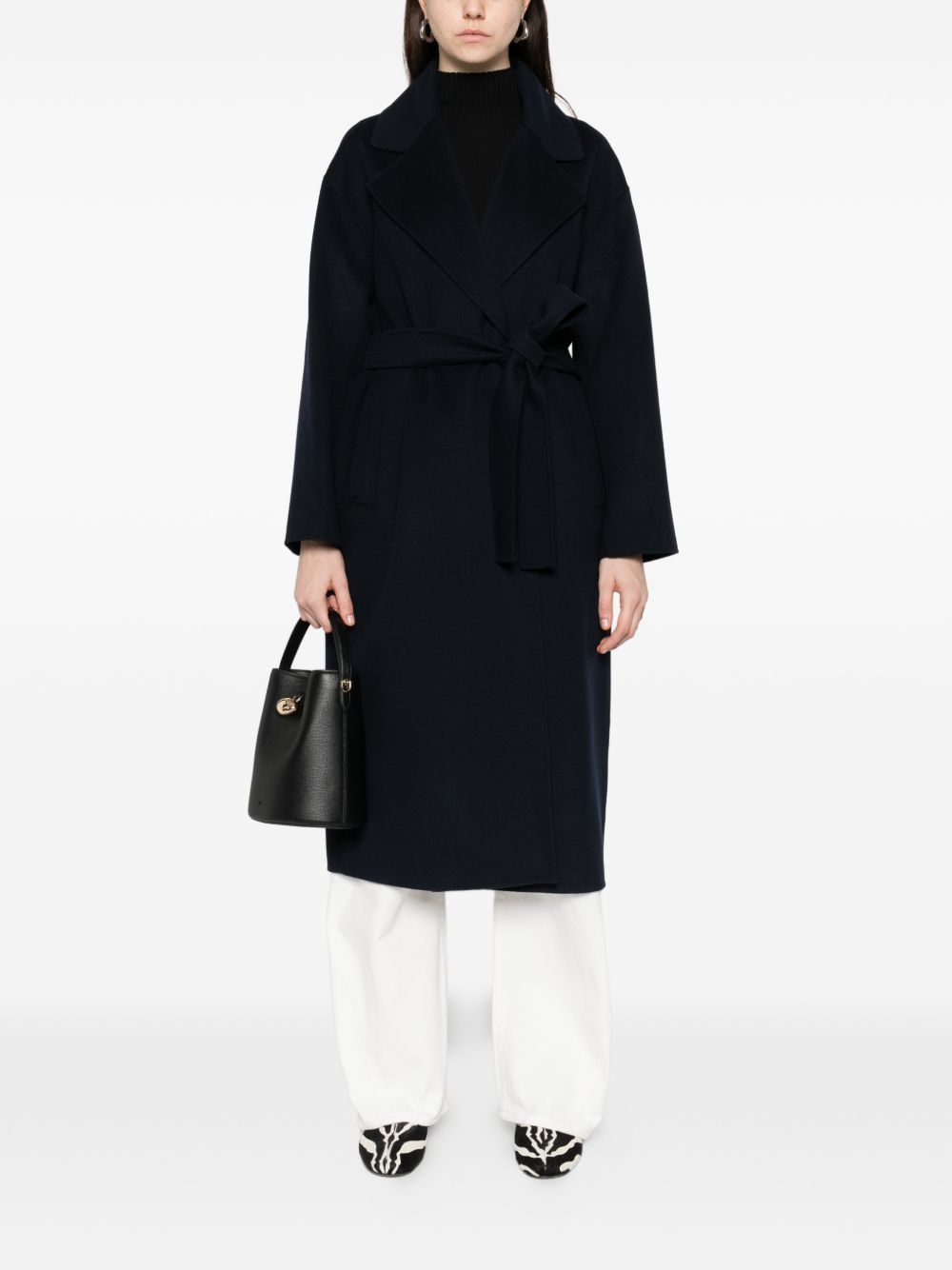 'S Max Mara Women Wool Long Coat S MAX MARA