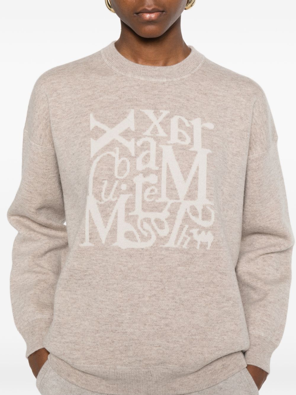 'S Max Mara Women Logo Crewneck Sweater