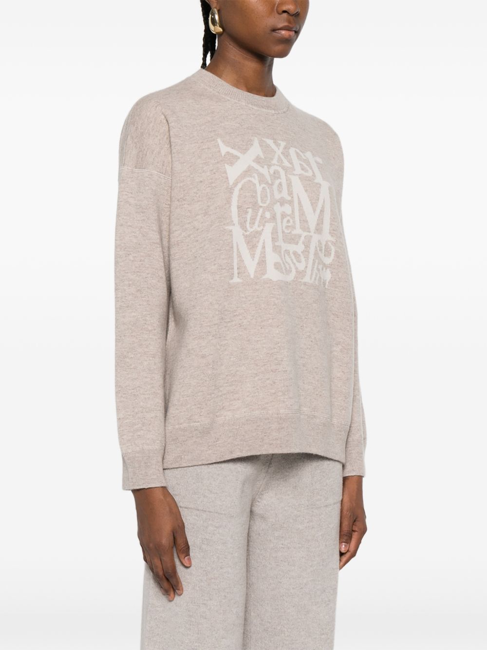 'S Max Mara Women Logo Crewneck Sweater