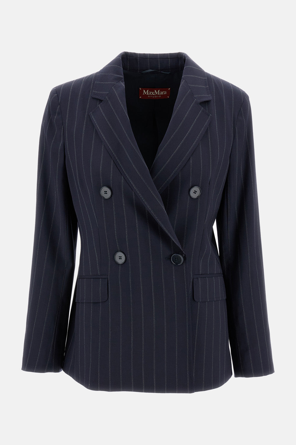 Max Mara Studio Women Pinstripe Blazer Onagro MAX MARA STUDIO