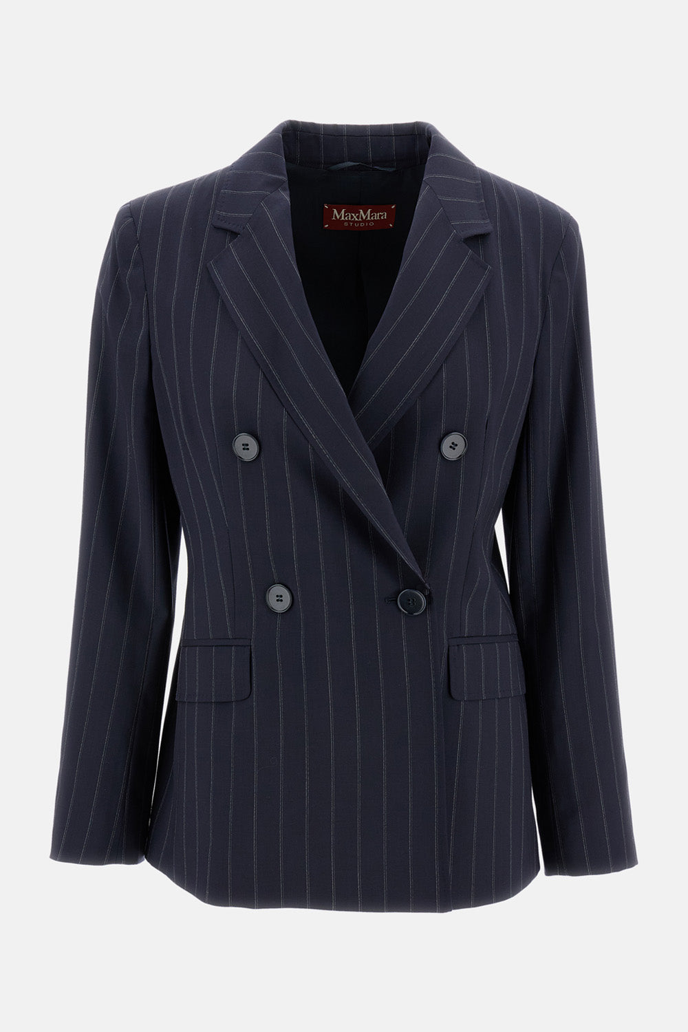 Max Mara Studio Women Pinstripe Blazer Onagro MAX MARA STUDIO