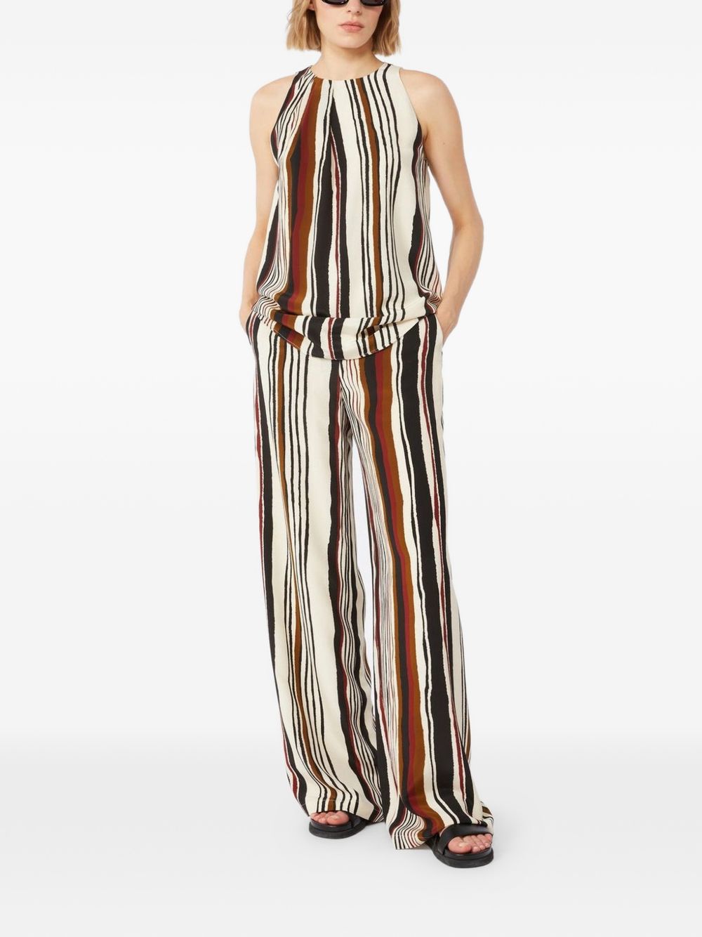 Max Mara Women Striped Silk Top MAX MARA