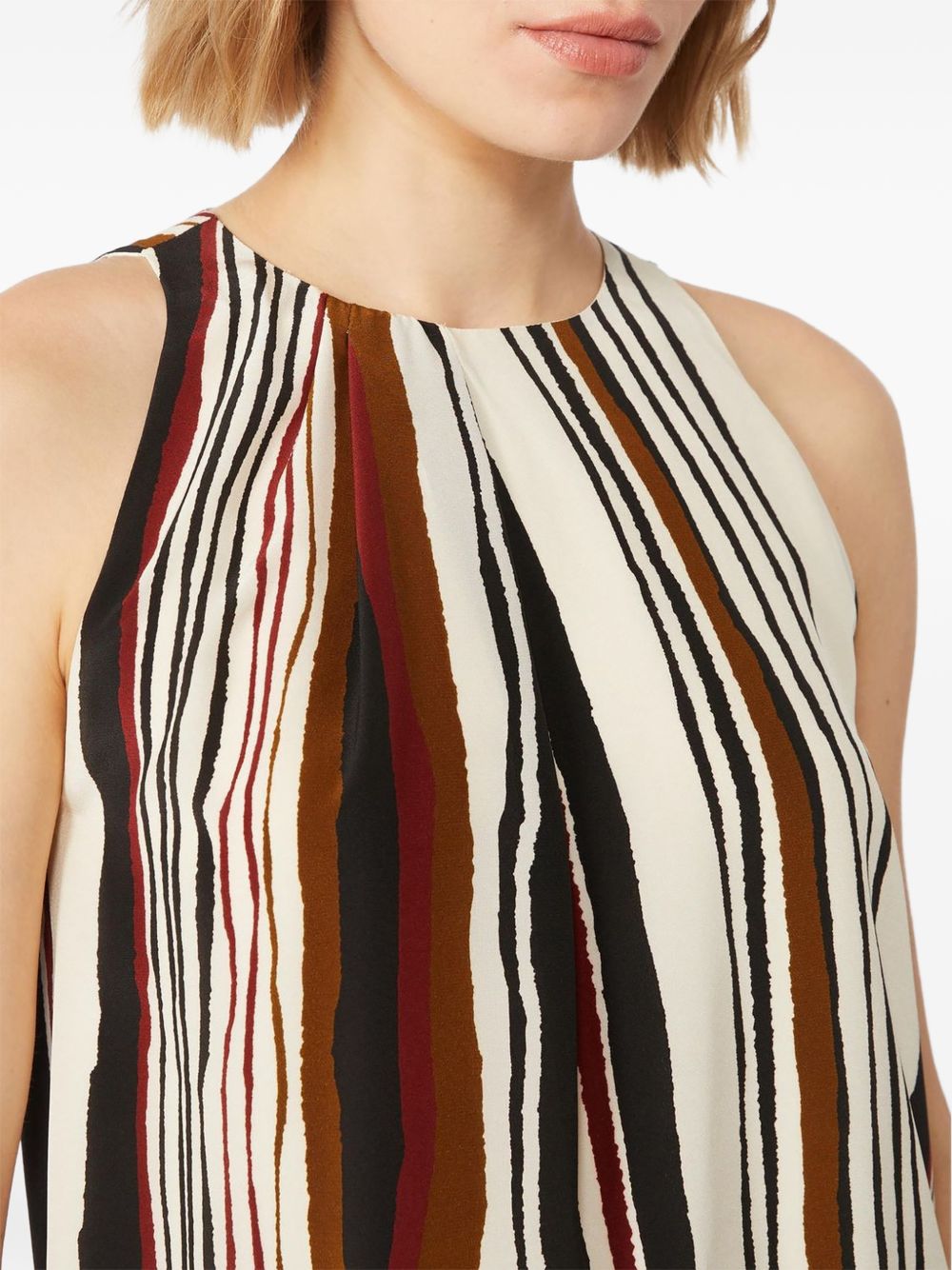 Max Mara Women Striped Silk Top MAX MARA