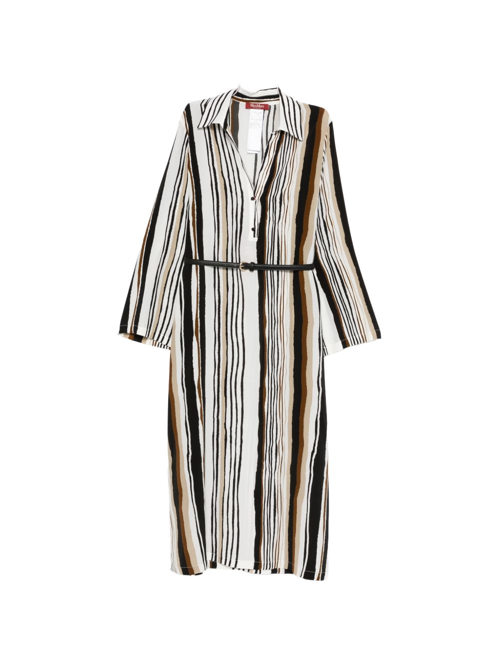 Max Mara Women Striped Silk Long Dress MAX MARA