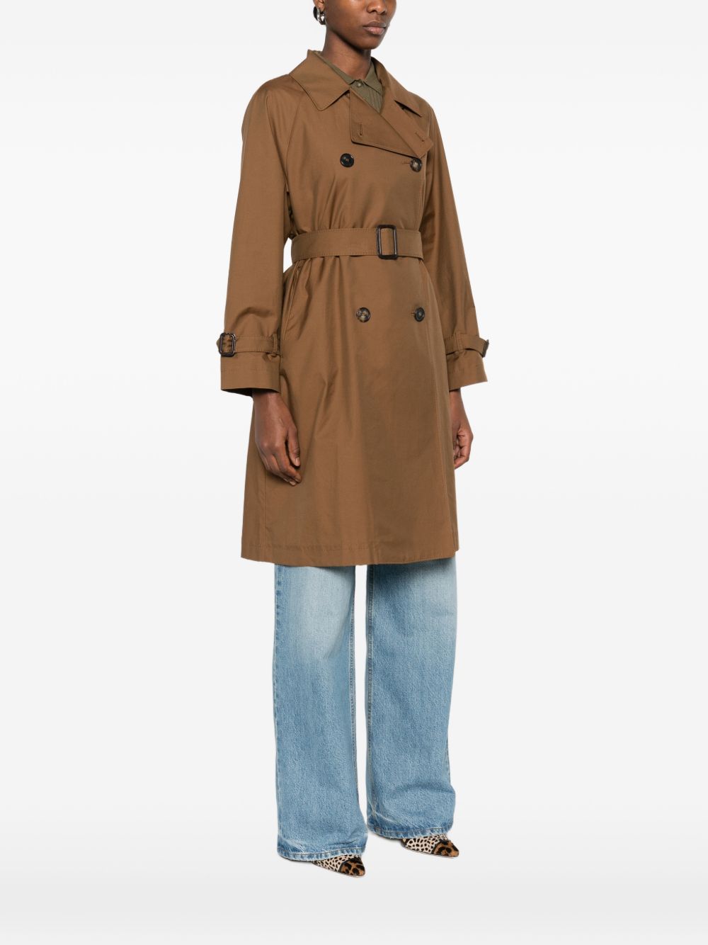 Max Mara The Cube Women Cotton Blend Trench Coat MAX MARA THE CUBE
