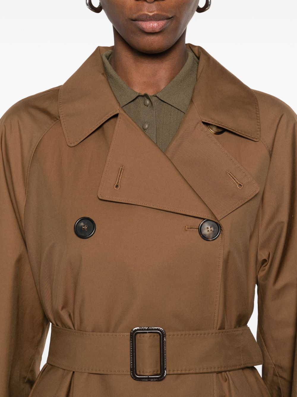 Max Mara The Cube Women Cotton Blend Trench Coat MAX MARA THE CUBE