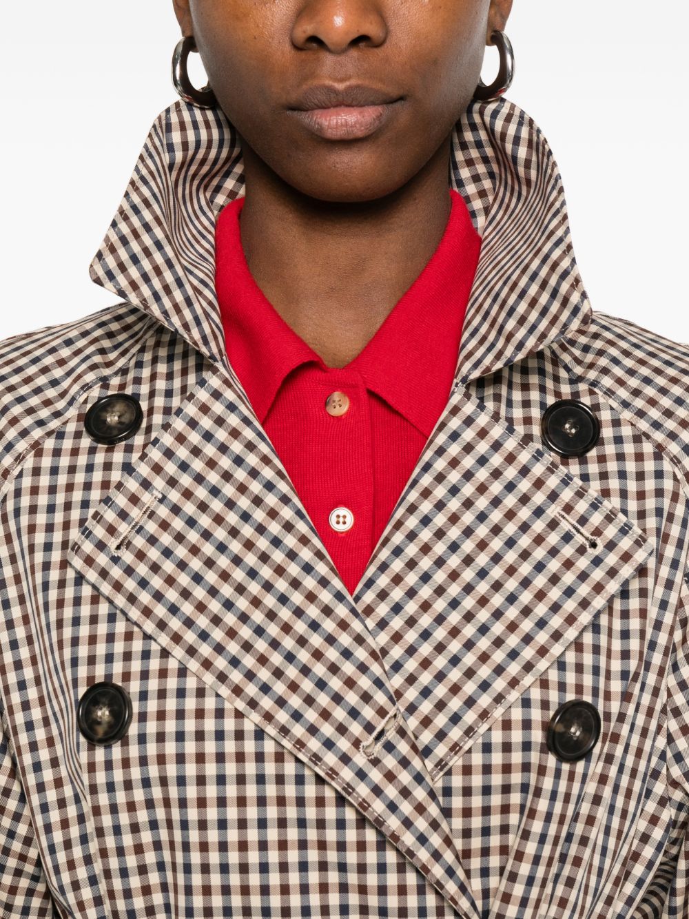 Max Mara The Cube Women Cotton Blend Trench Coat MAX MARA THE CUBE
