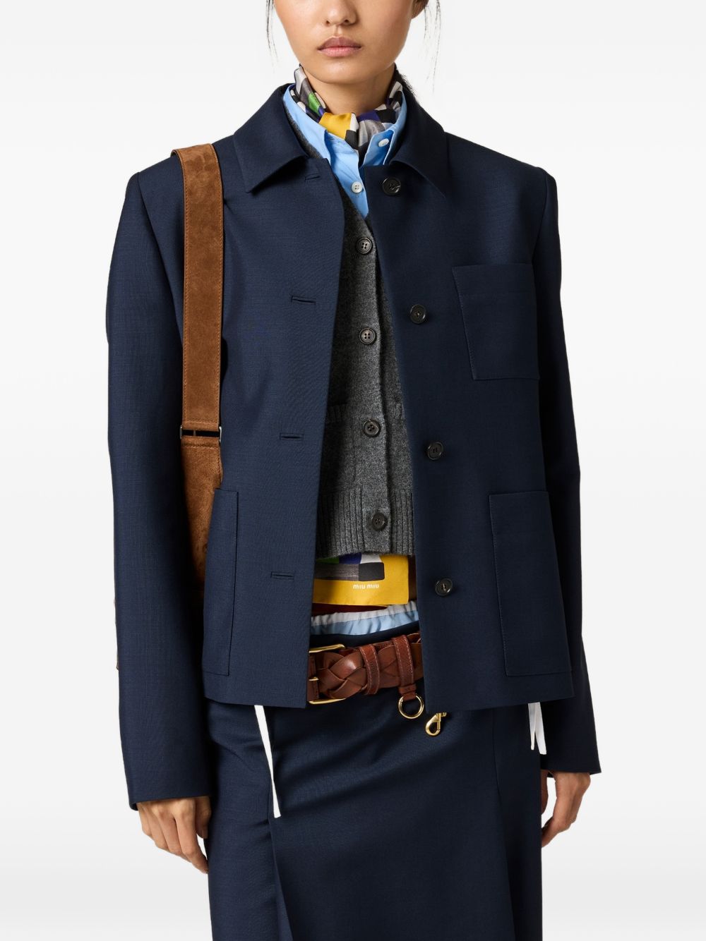 Miu Miu Women Wool Single-Breasted Jacket MIU MIU