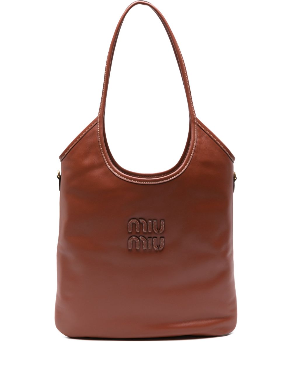 Miu Miu Women Ivy Leather Shoulder Bag MIU MIU