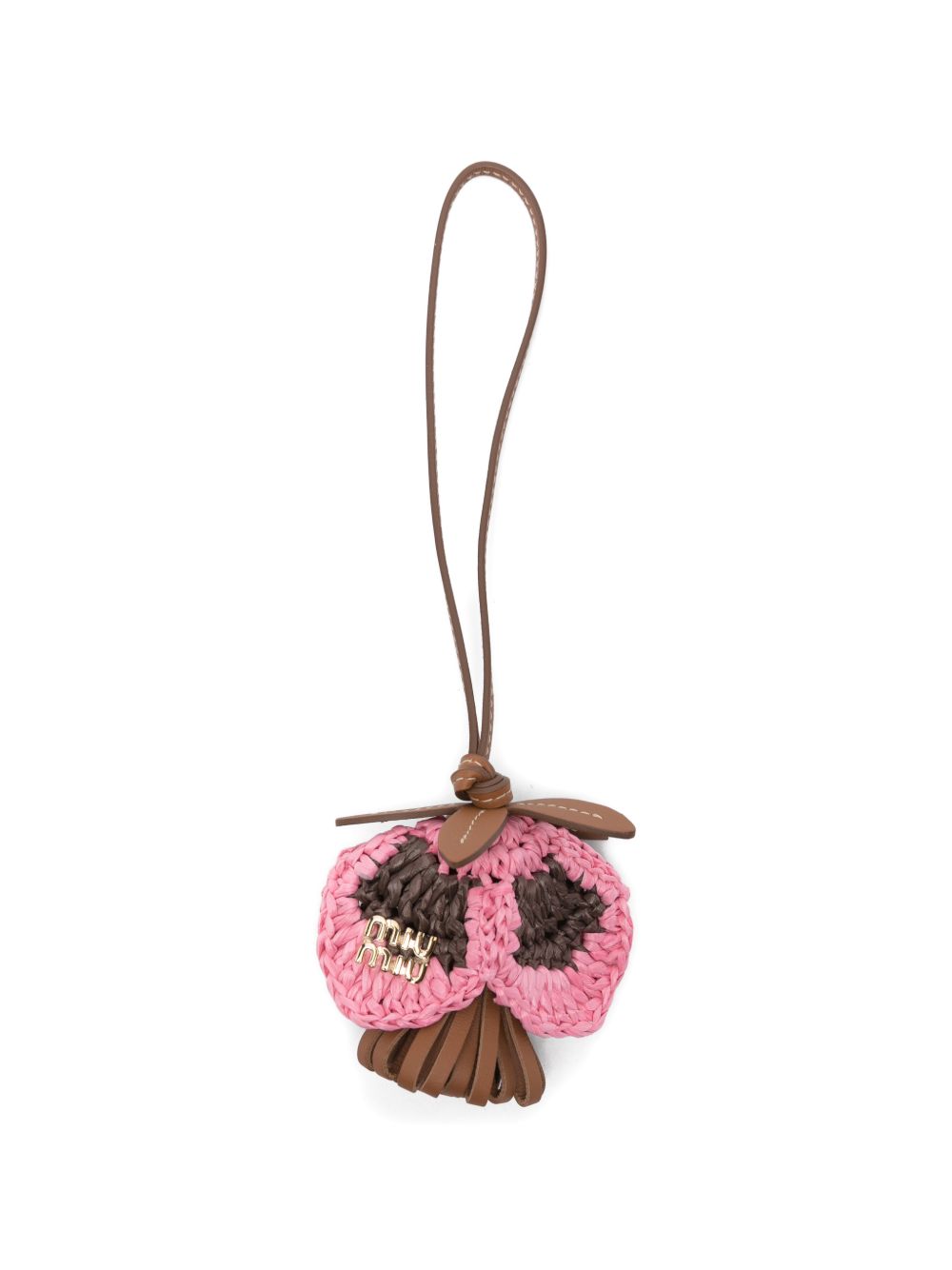 Miu Miu Women Crochet Flower Charm MIU MIU
