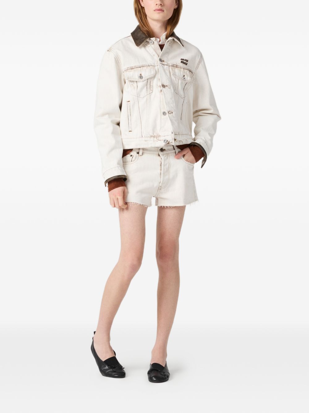 Miu Miu Women Denim Cotton Jacket MIU MIU