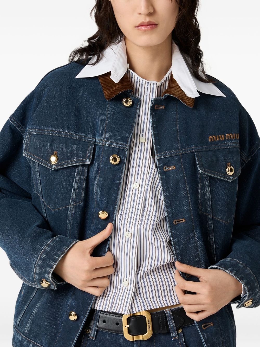 Miu Miu Women Denim Jacket MIU MIU