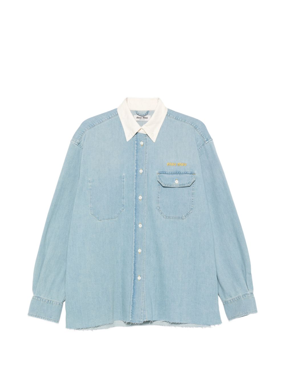 Miu Miu Women Denim Cotton Shirt MIU MIU
