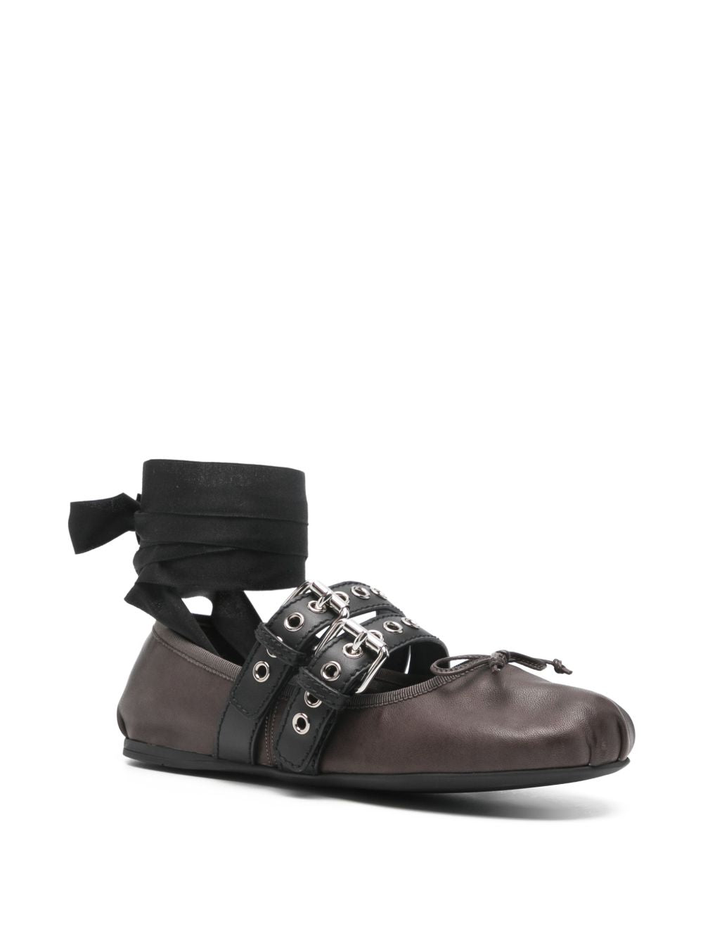 Miu Miu Women Leather Ballets MIU MIU