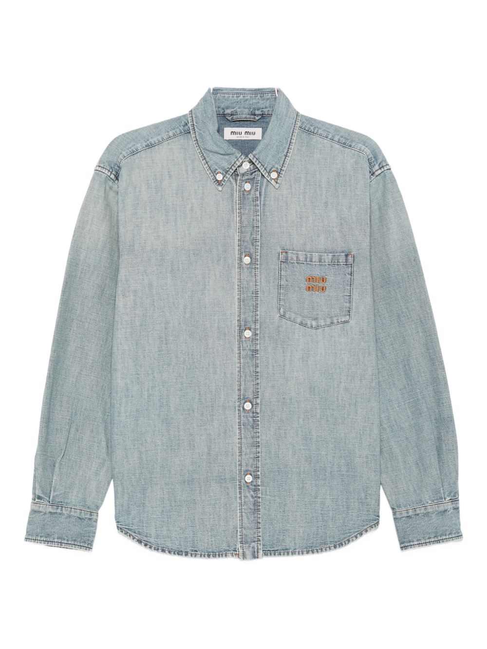 Miu Miu Women Denim Cotton Shirt MIU MIU