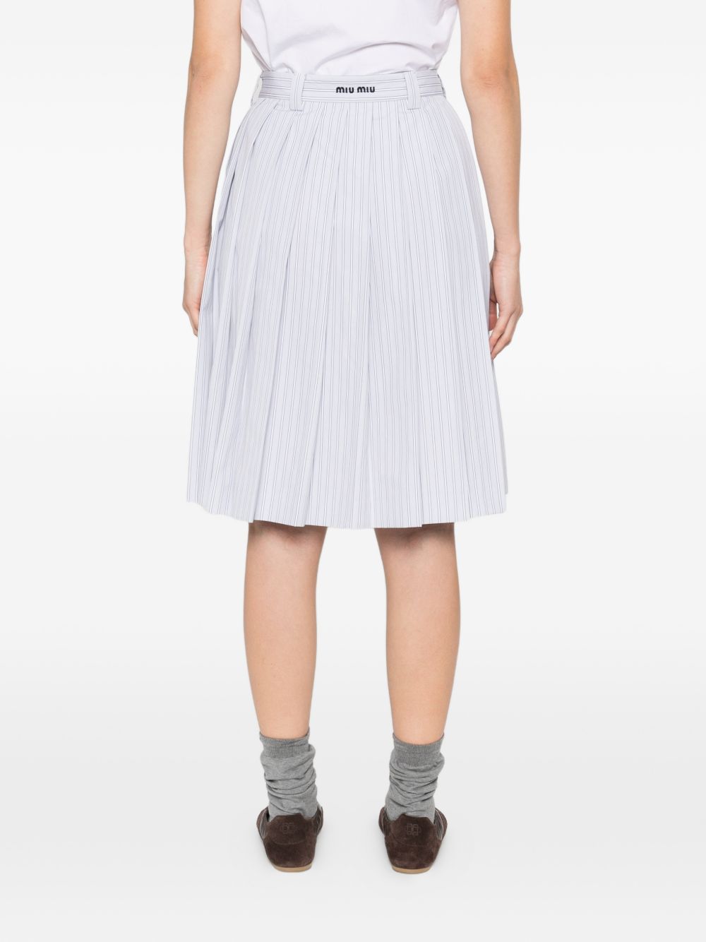 Miu Miu Women Cotton Midi Skirt MIU MIU