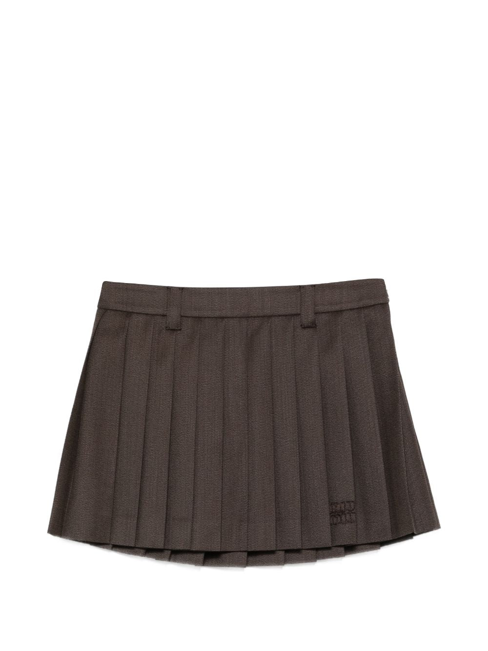 Miu Miu Women Wool Mini Skirt MIU MIU