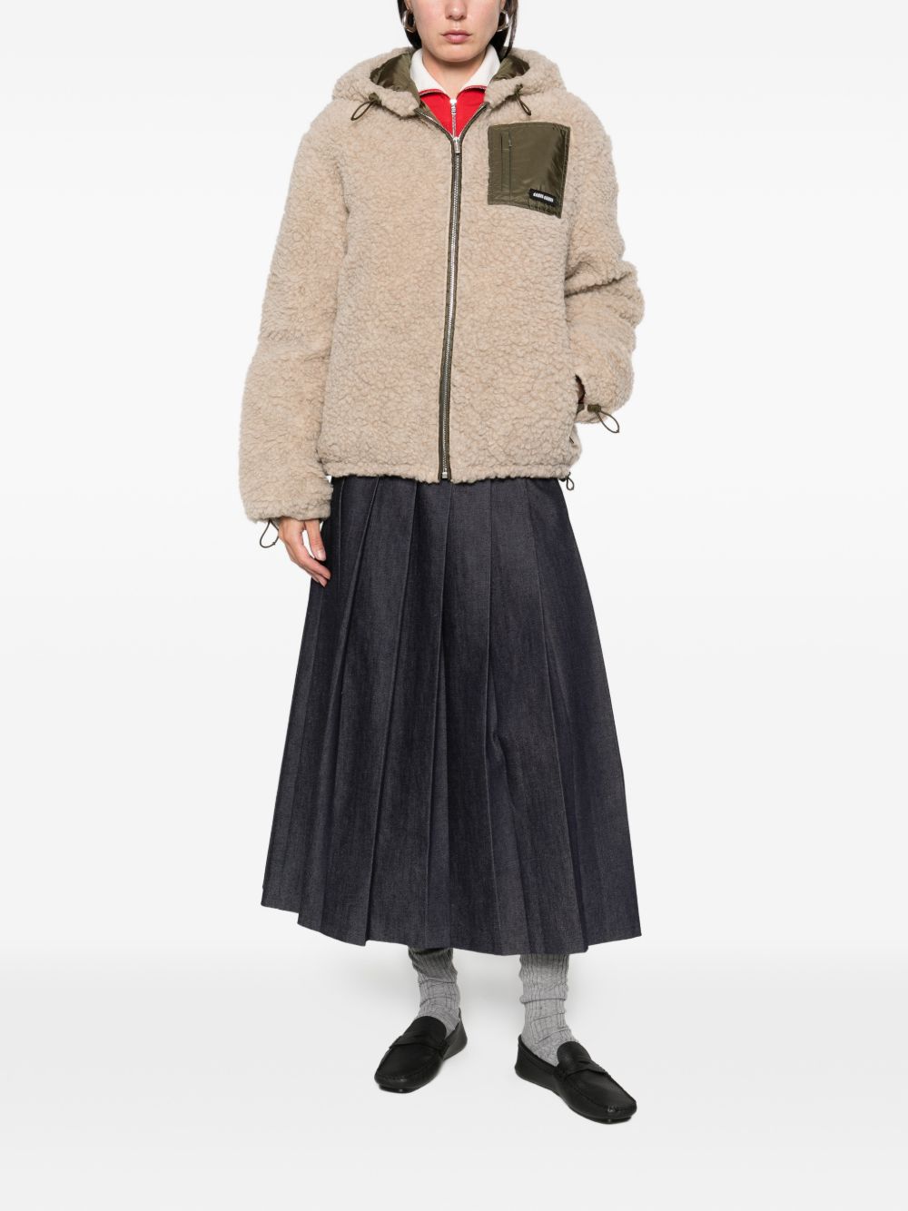 Miu Miu Women Teddy Blouson Jacket