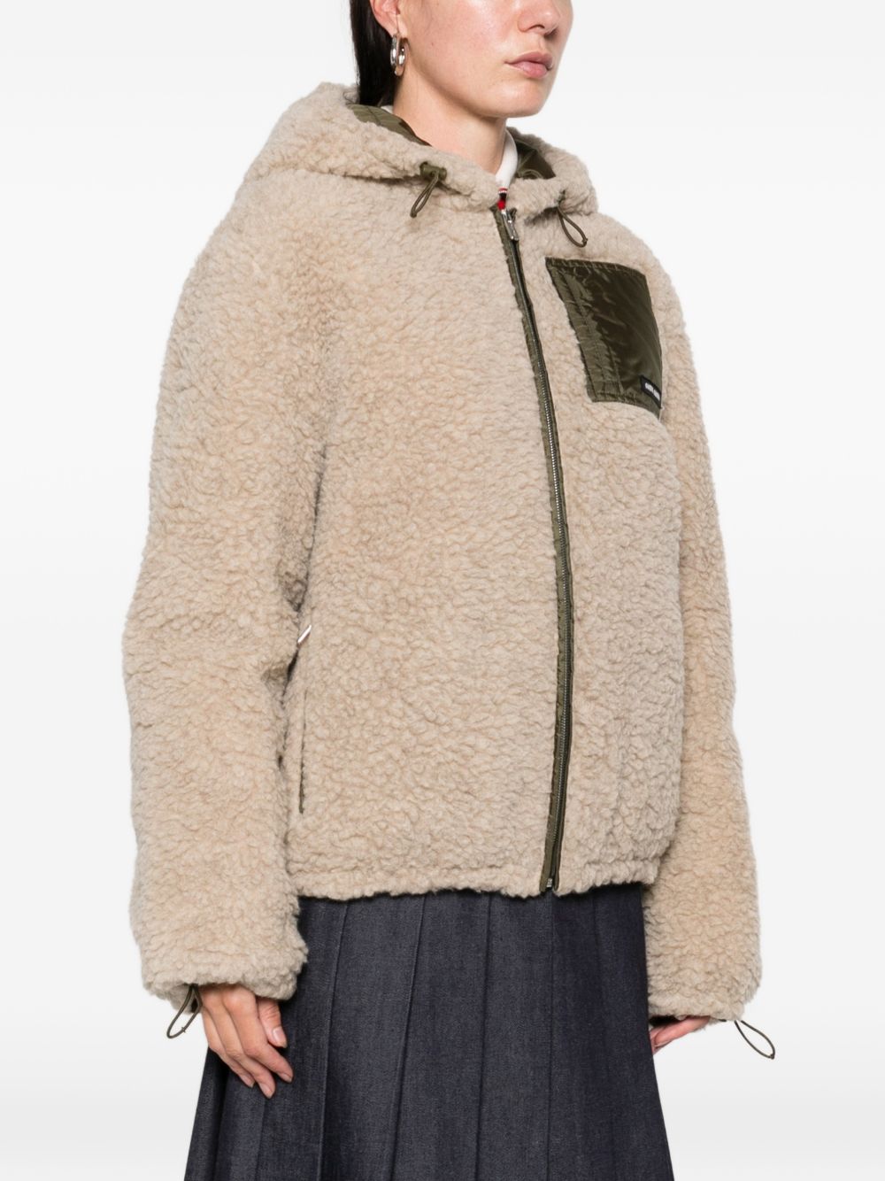 Miu Miu Women Teddy Blouson Jacket