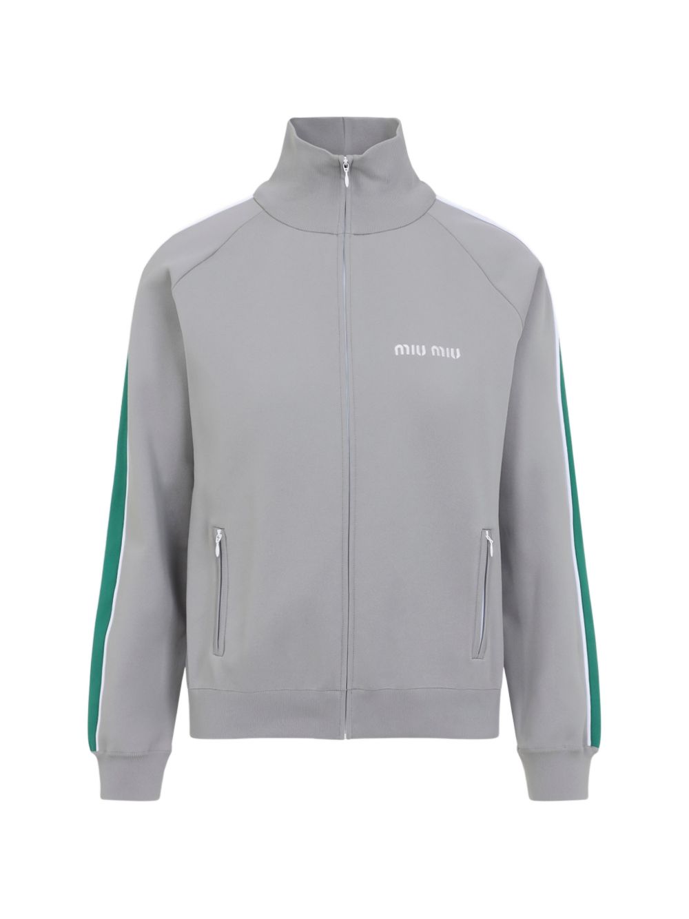 Miu Miu Women Logo Nylon Cardigan MIU MIU