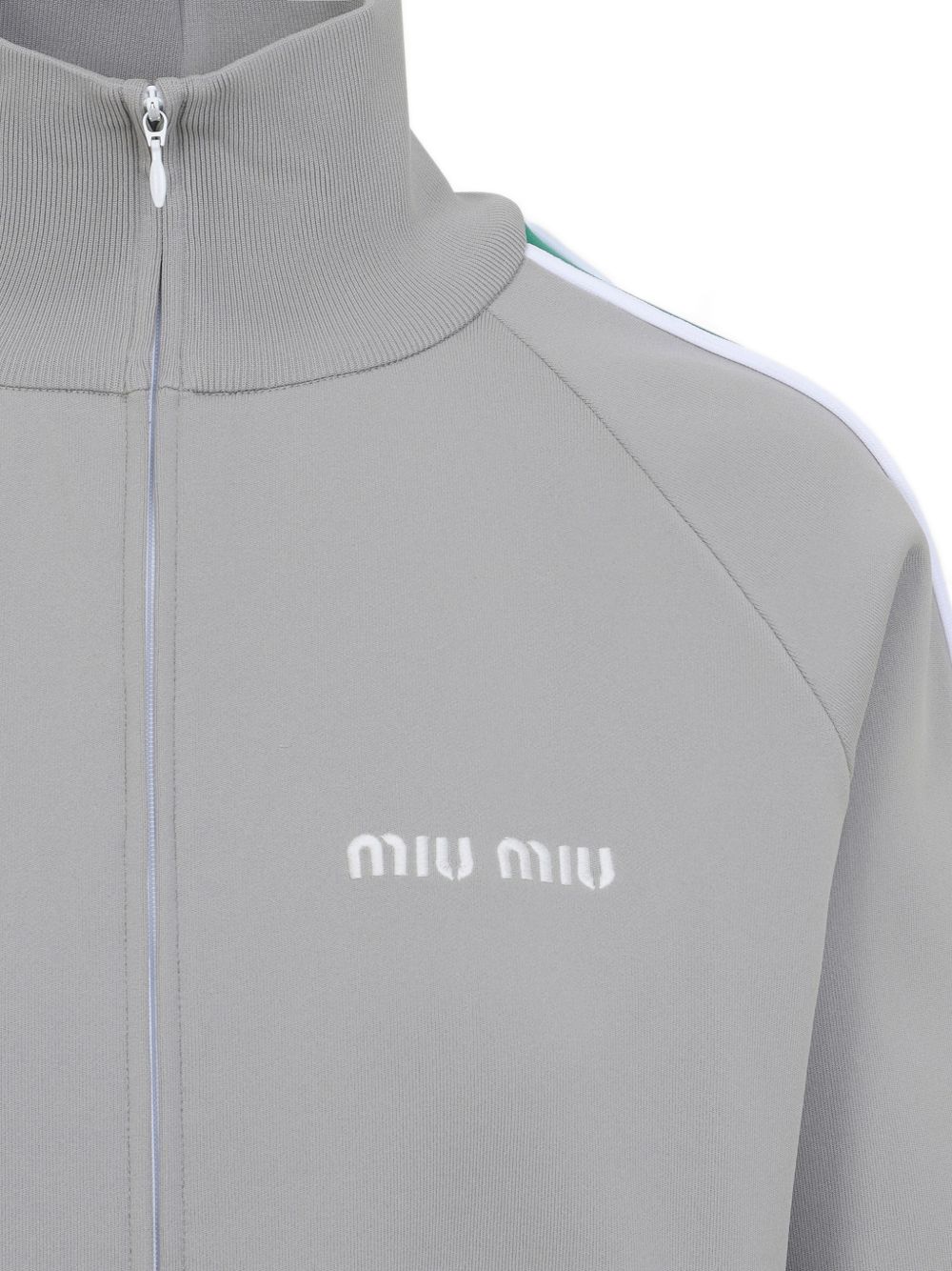 Miu Miu Women Logo Nylon Cardigan MIU MIU