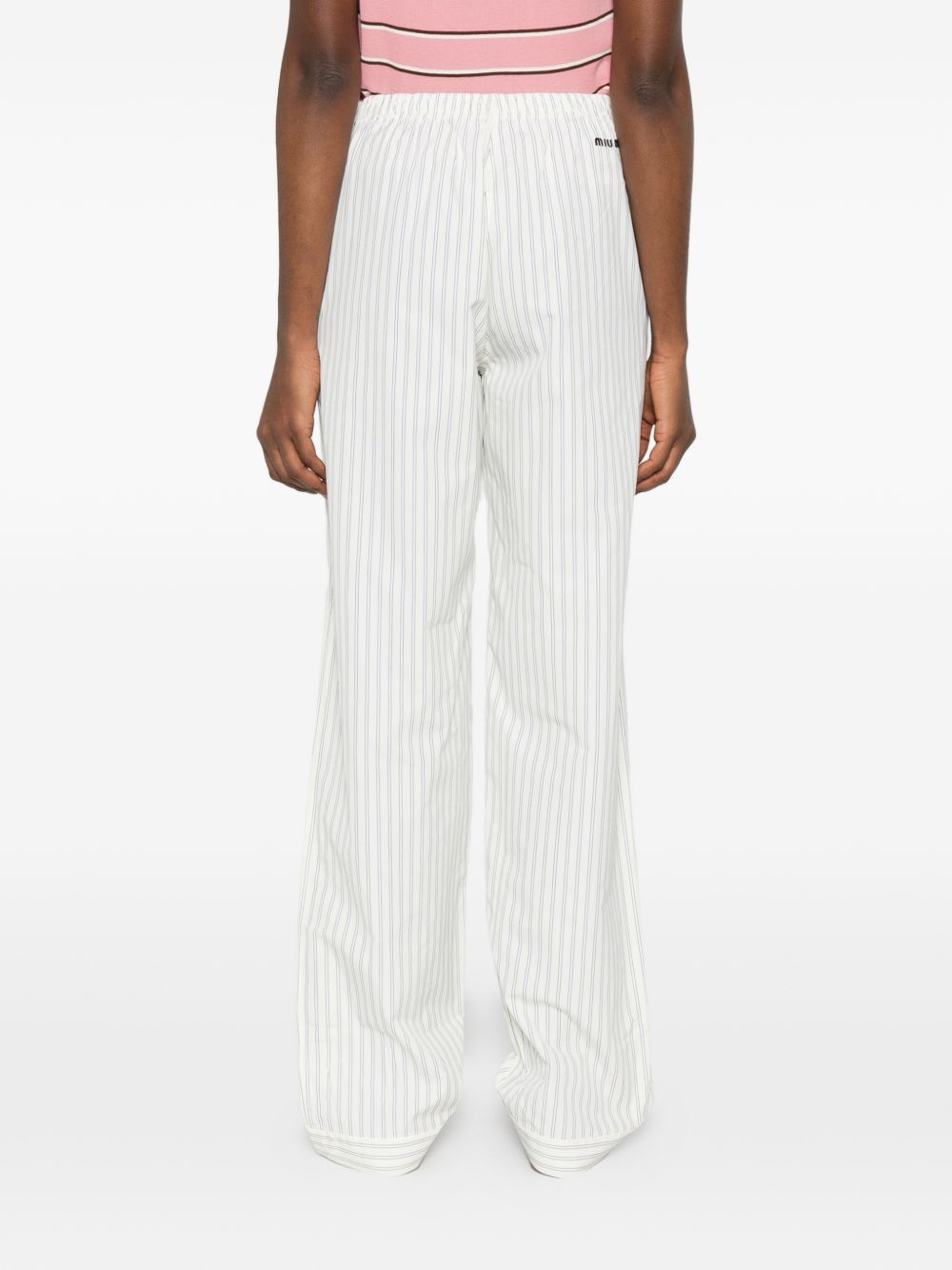 Miu Miu Women Cotton Pajama Trousers MIU MIU