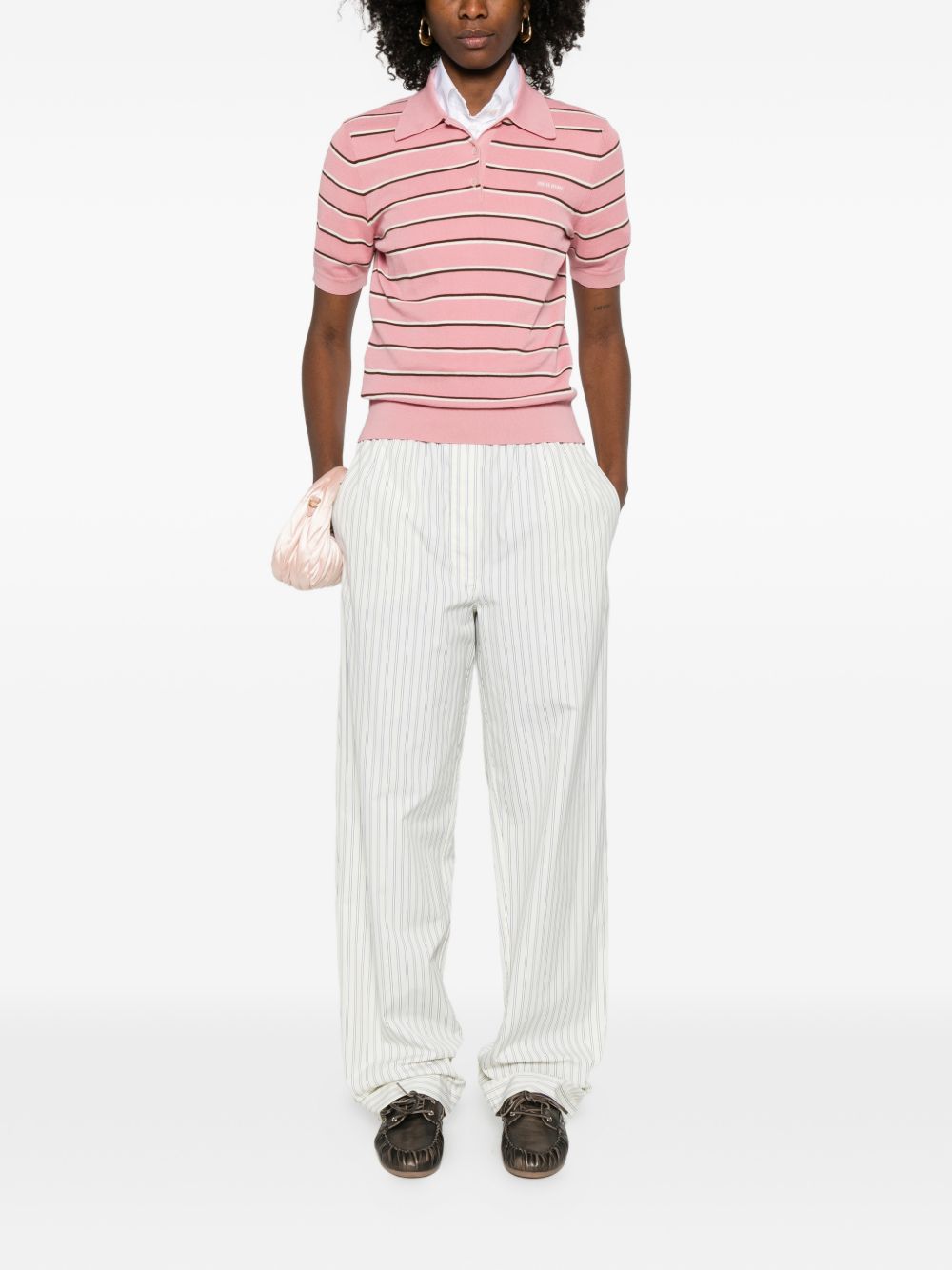 Miu Miu Women Cotton Pajama Trousers MIU MIU