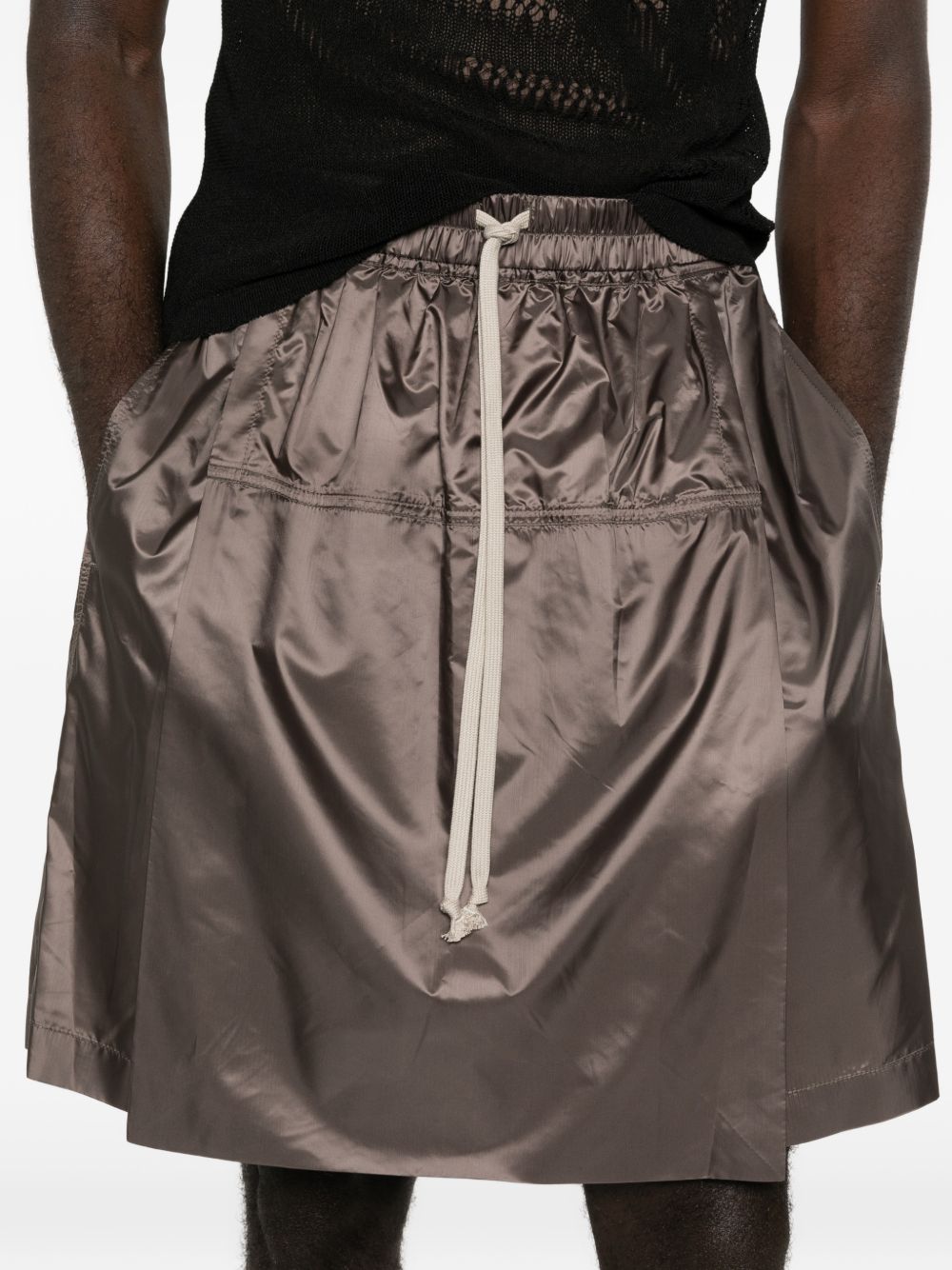 Moncler + Rick Owens Women Nylon Midi Skirt