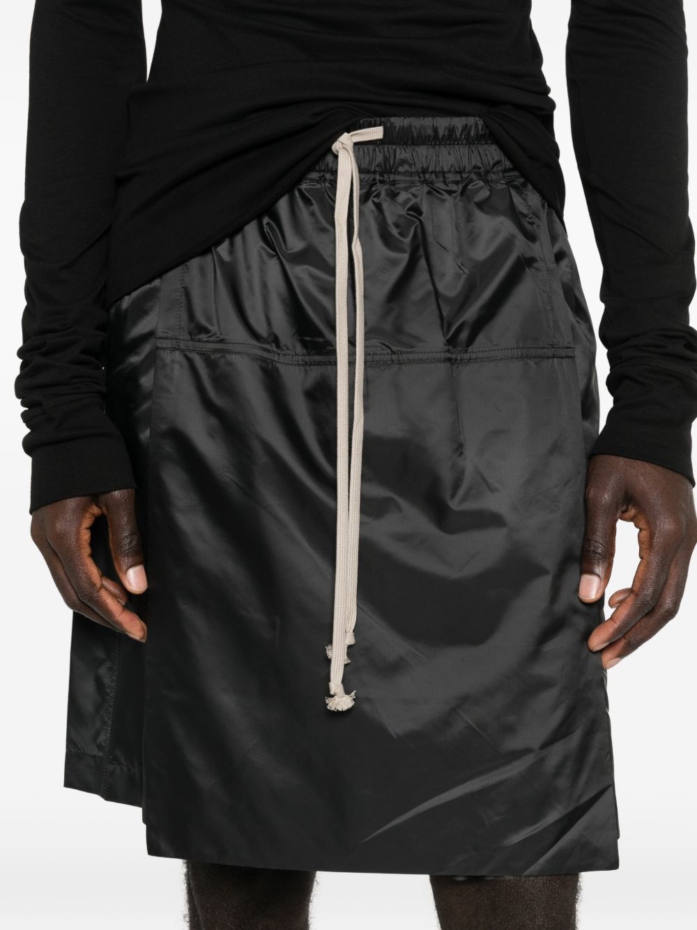 Moncler + Rick Owens Women Nylon Midi Skirt MONCLER