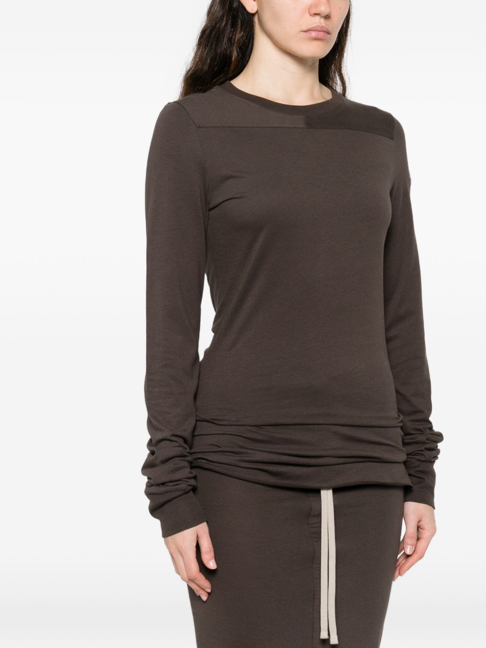 Moncler + Rick Owens Women Cotton Crewneck Sweater MONCLER