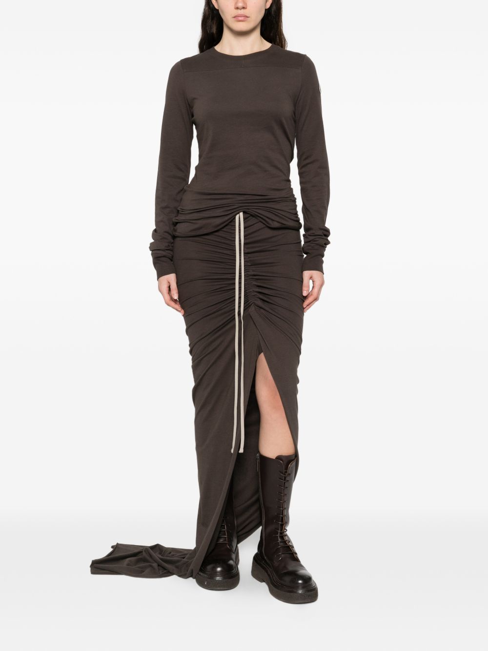 Moncler + Rick Owens Women Cotton Crewneck Sweater MONCLER