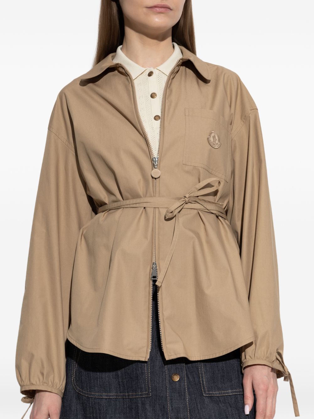 Moncler Women Cotton Zipped Shirt MONCLER