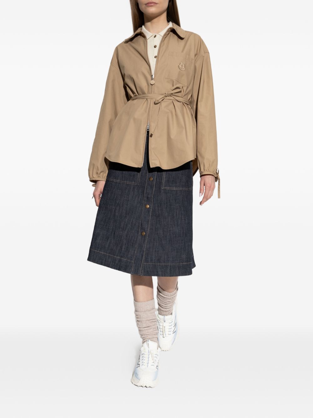 Moncler Women Cotton Zipped Shirt MONCLER