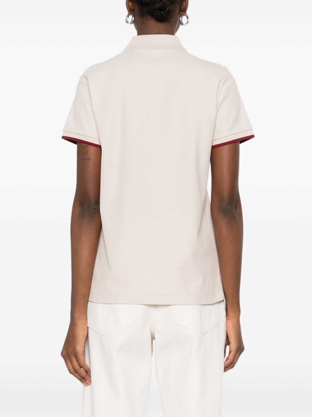 Moncler Women Logo Cotton Polo Shirt MONCLER