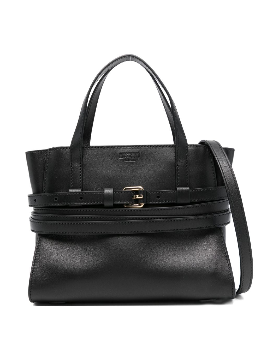 Moschino Women Tie Me Small Leather Handbag