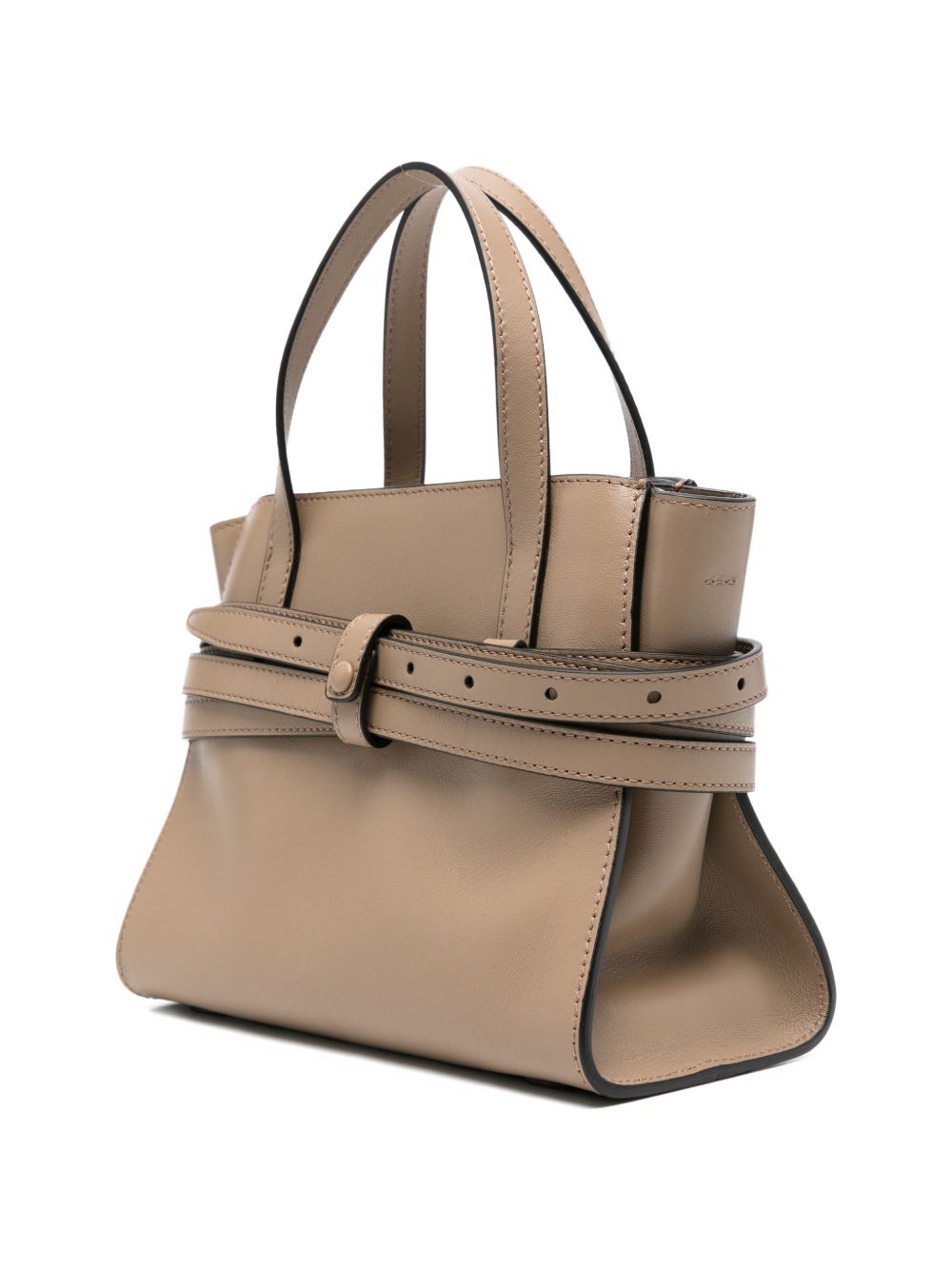 Moschino Women Tie Me Small Leather Handbag