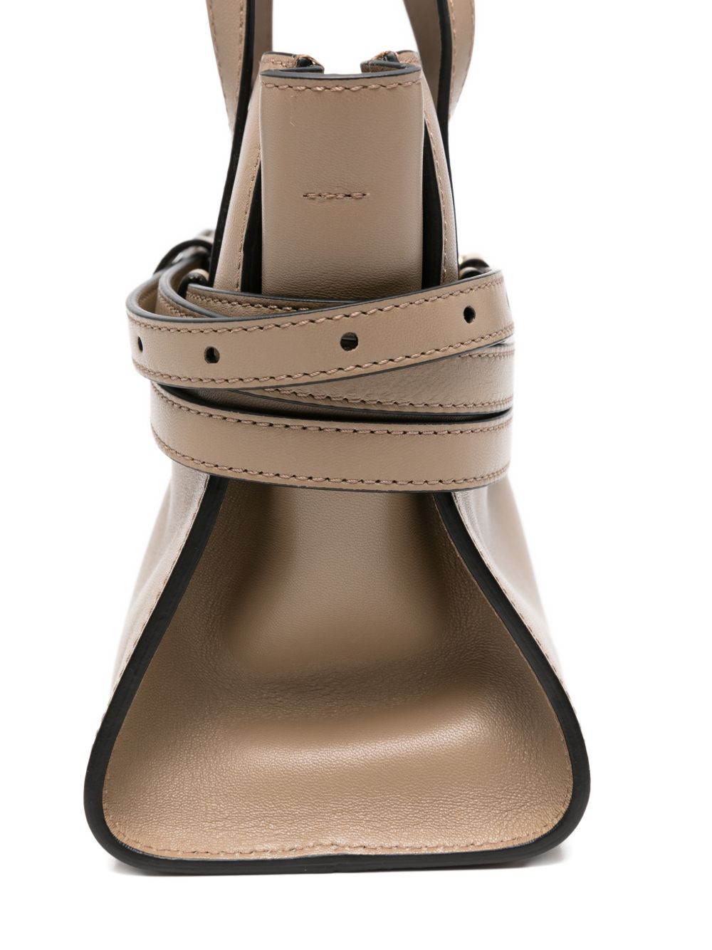 Moschino Women Tie Me Small Leather Handbag