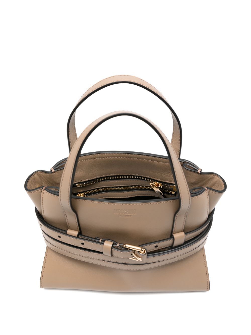 Moschino Women Tie Me Small Leather Handbag