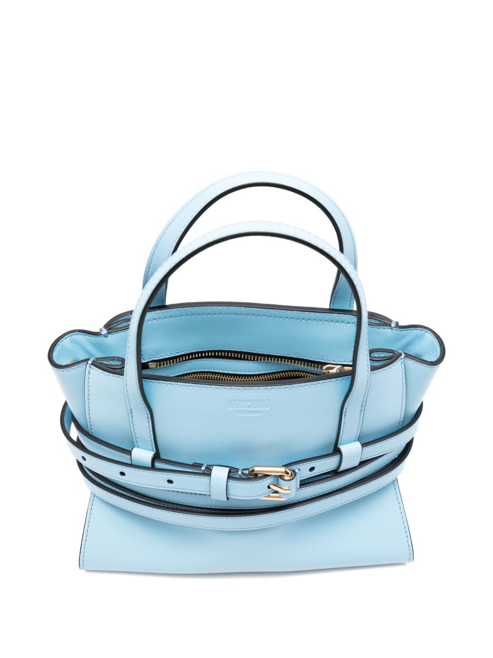 Moschino Women Tie Me Small Leather Handbag MOSCHINO