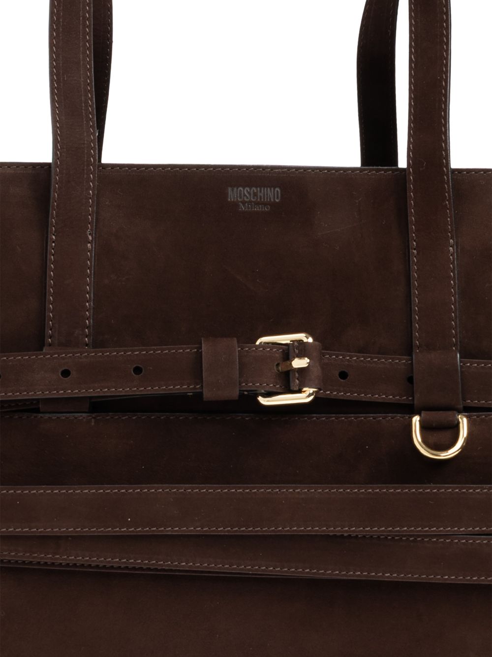 Moschino Women Tie Me Leather Handbag