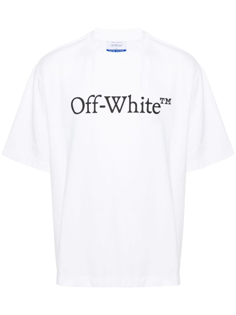 Off-White Men Big Bookish Cotton T-Shirt OFF-WHITE