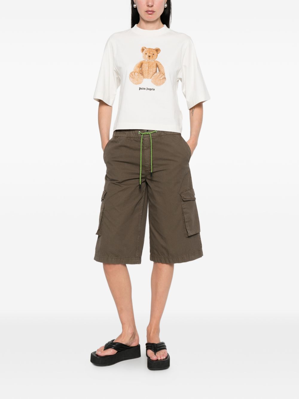 Palm Angels Women Bear Cotton T-Shirt PALM ANGELS