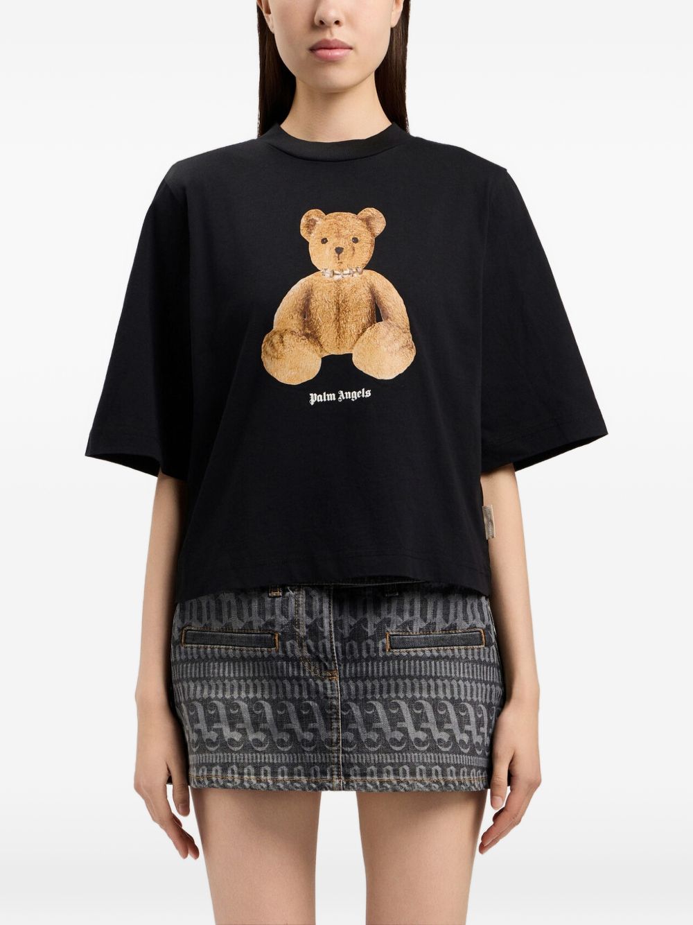 Palm Angels Women Bear Cotton T-Shirt PALM ANGELS
