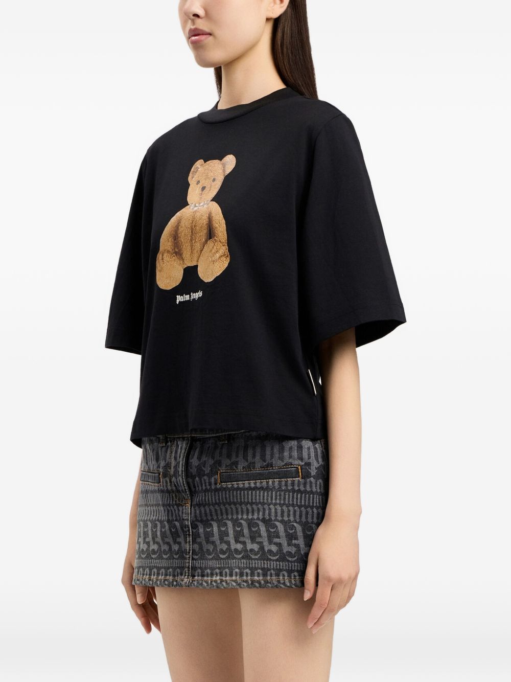 Palm Angels Women Bear Cotton T-Shirt PALM ANGELS