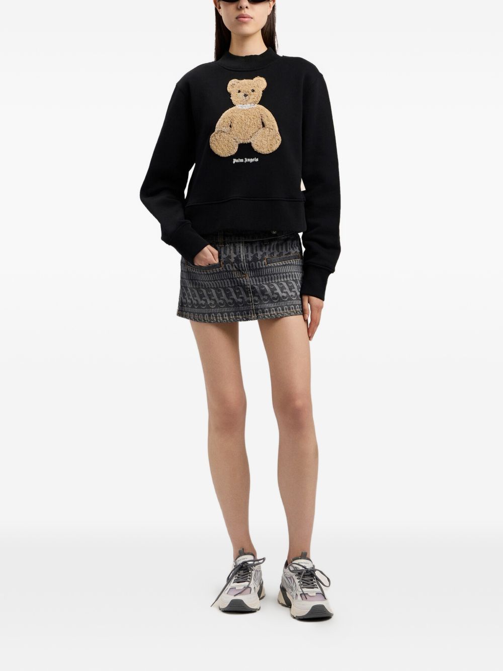 Palm Angels Women Bear Crewneck Sweatshirt PALM ANGELS