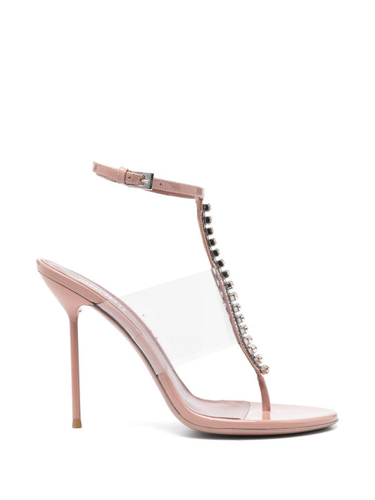 Paris Texas Women Lidia Leather Thong Sandals PARIS TEXAS